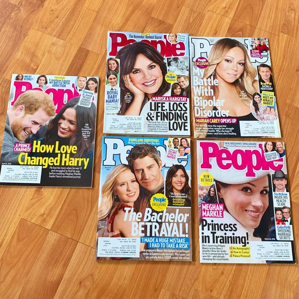 Bundle‎ of 5 People Magazines